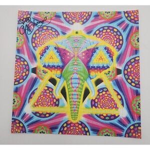 Ciaran Shaman "Meetings with Ganesh" signed Blotter Art print Psychedelic Art